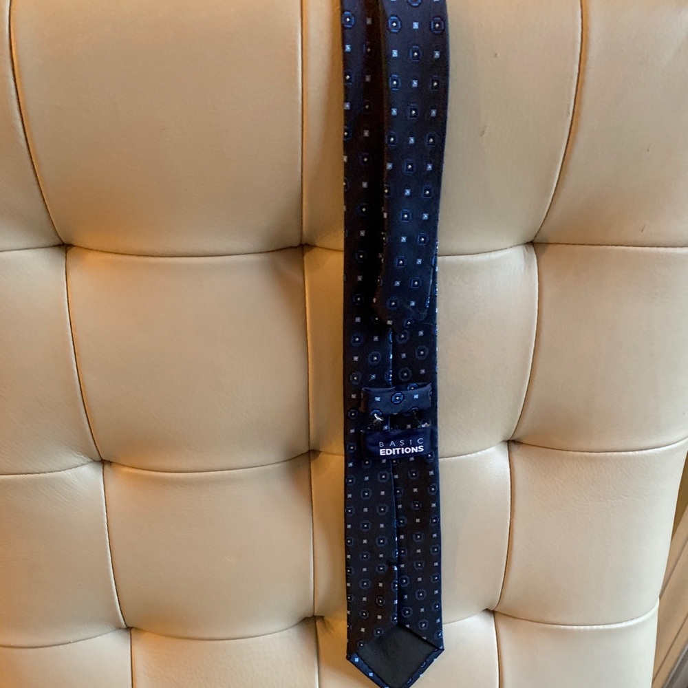 Dark Blue Tie-Basic Editions- BUNDLE ANY 4 FOR $25 - Picture 3 of 3